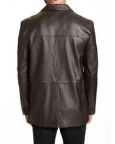 Men Genuine Leather Blazer Sport Coat 21